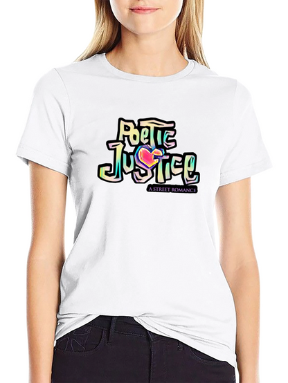 Camiseta Negra Poetic Justice: Romance Urbano con Estilo