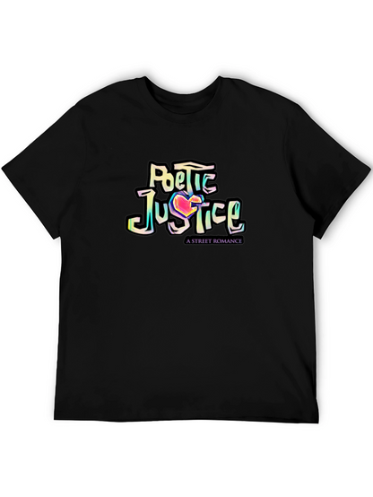 Camiseta Negra Poetic Justice: Romance Urbano con Estilo