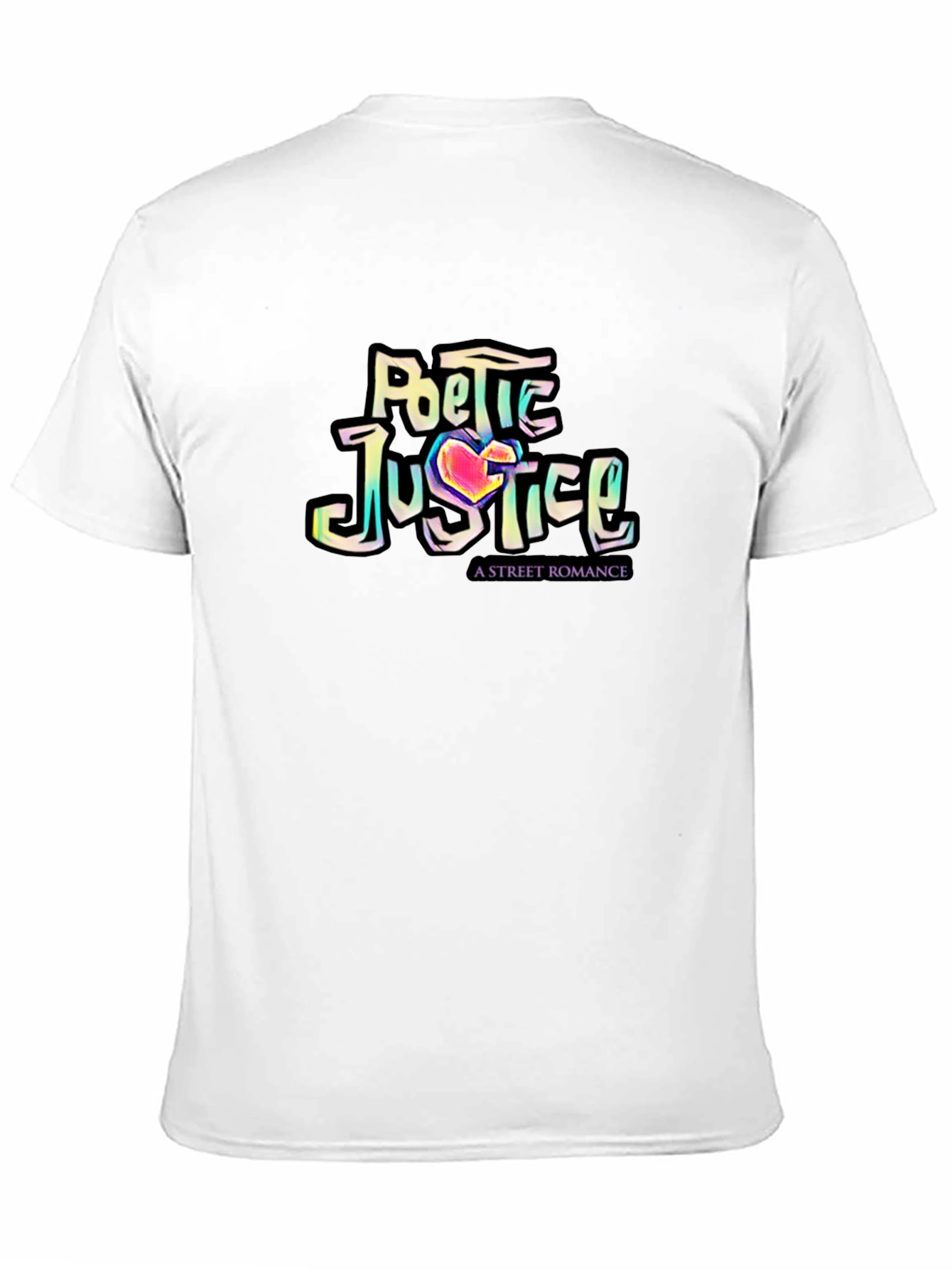 Camiseta Negra Poetic Justice: Romance Urbano con Estilo