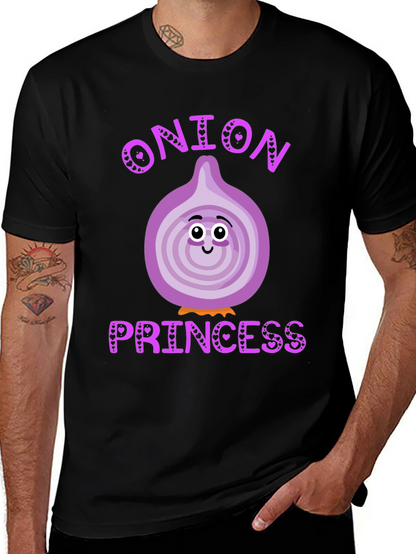 Camiseta Negra Onion Princess Corazón