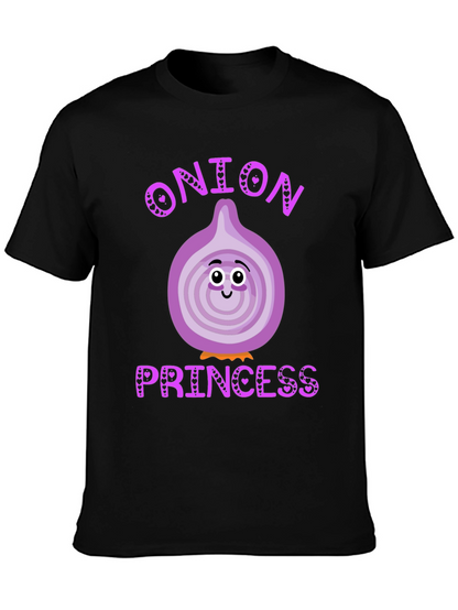 Camiseta Negra Onion Princess Corazón