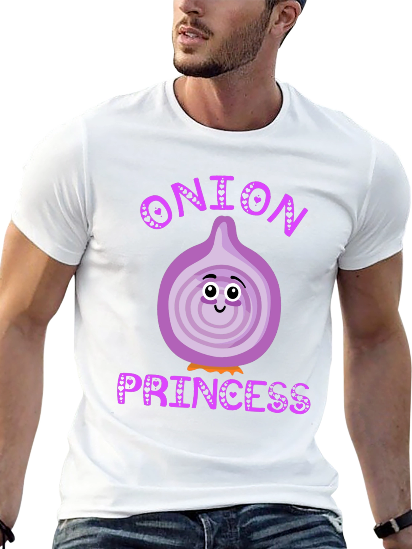 Camiseta Negra Onion Princess Corazón