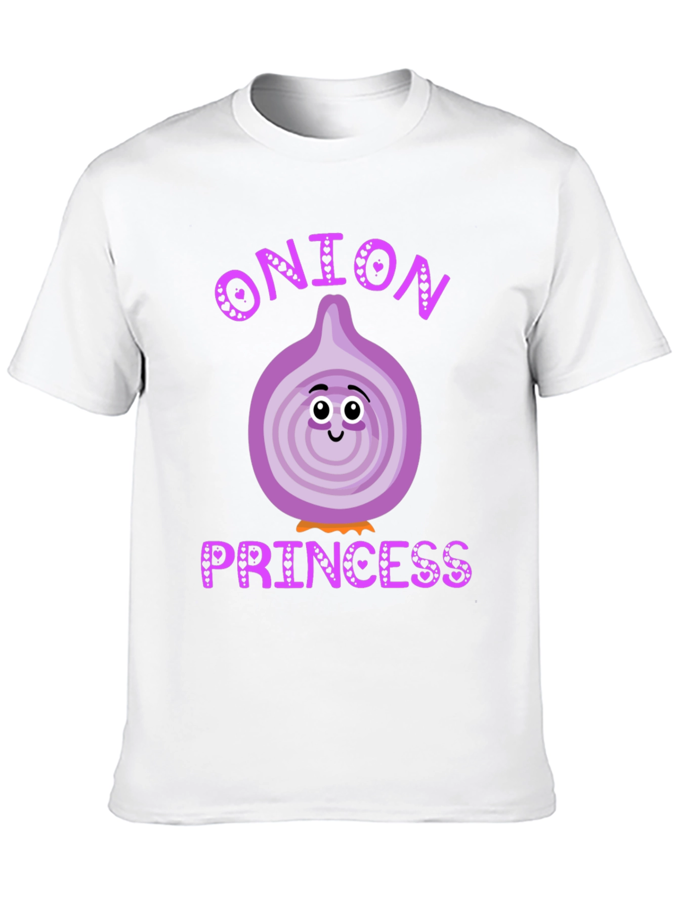 Camiseta Negra Onion Princess Corazón