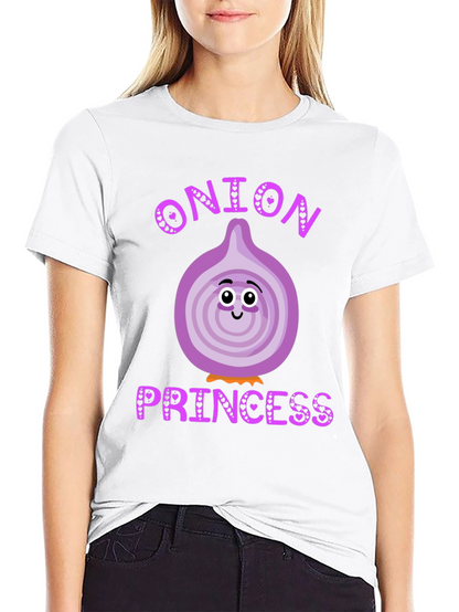 Camiseta Negra Onion Princess Corazón