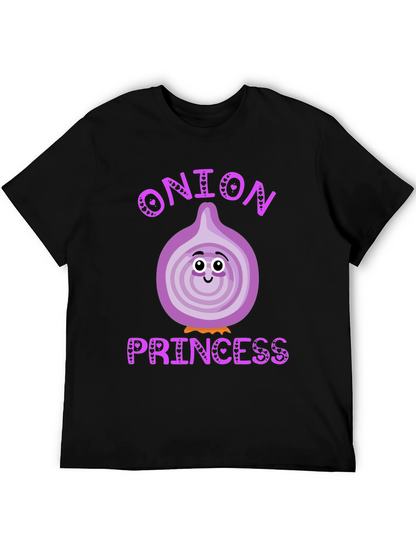 Camiseta Negra Onion Princess Corazón