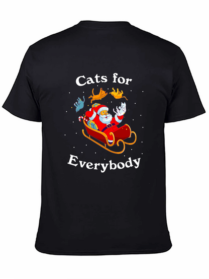 Camiseta Navideña con Gatos para Todos