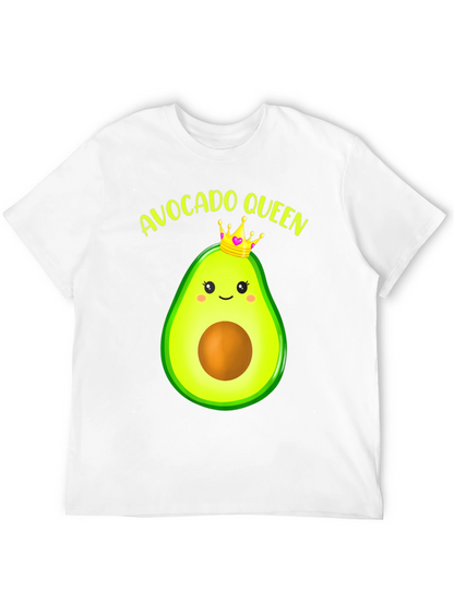 Camiseta Negra Avocado Queen para Hombre