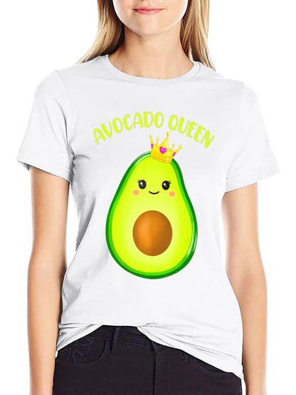 Camiseta Negra Avocado Queen para Hombre