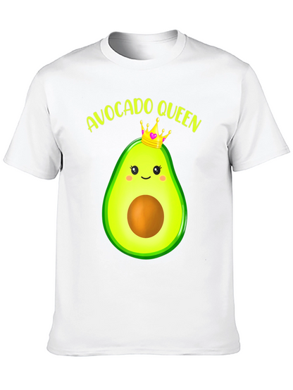 Camiseta Negra Avocado Queen para Hombre