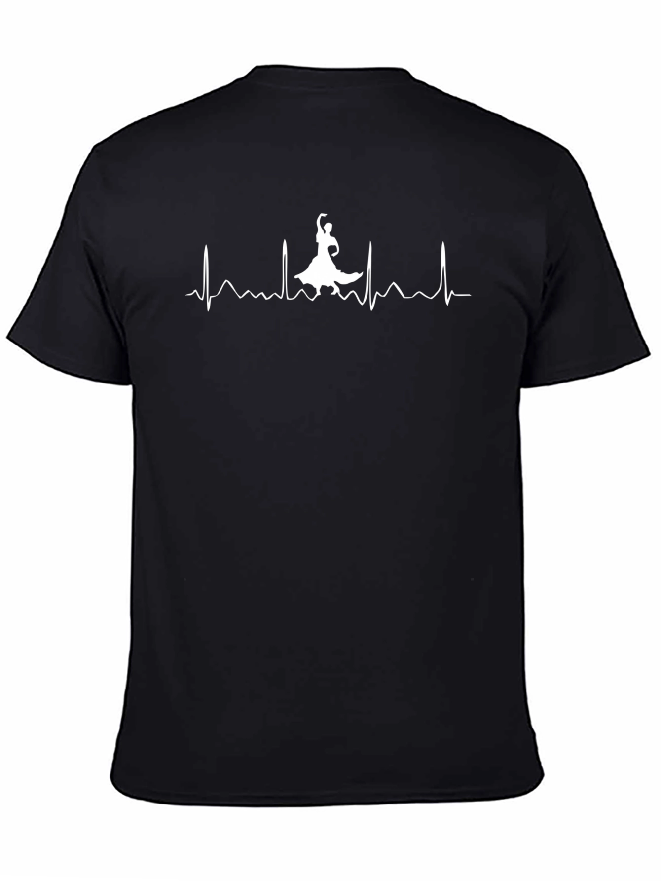 Camiseta Negra con Ritmo de Danza