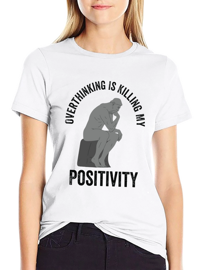 Camiseta Negra Hombre Overthinking