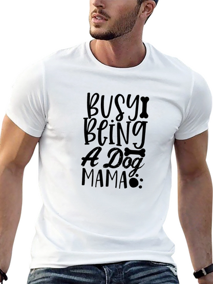 Camiseta Negra Busy Being A Dog Mama