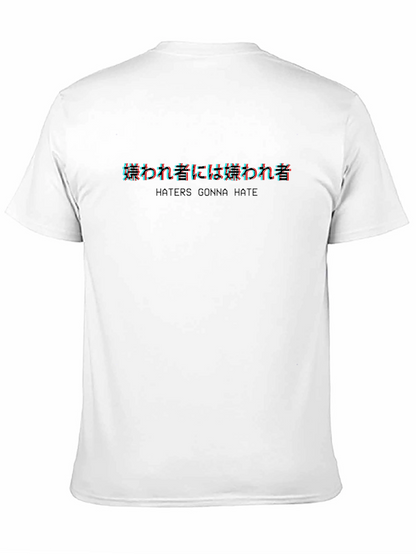Camiseta Negra Haters Gonna Hate - Estilo Japonés
