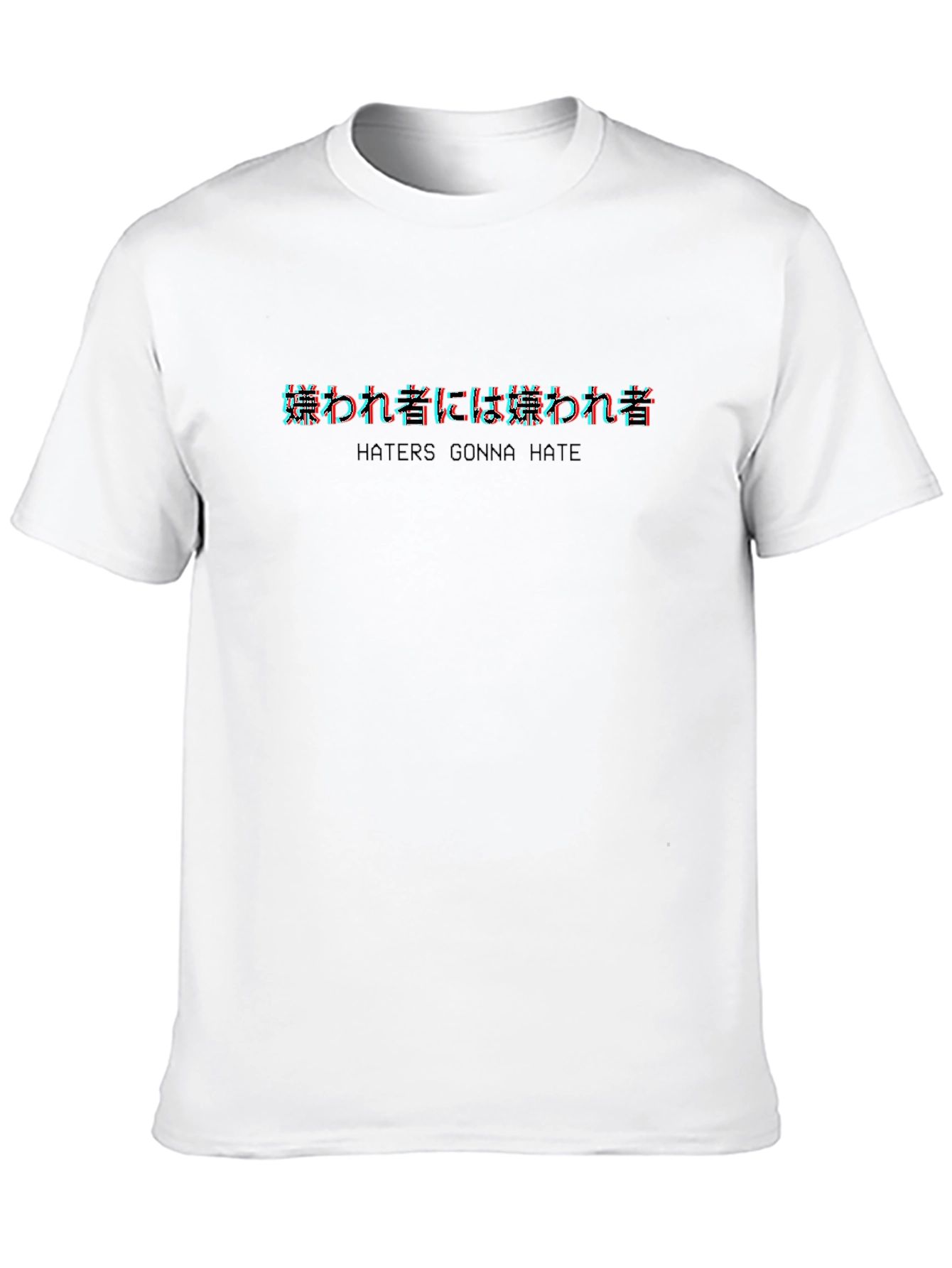 Camiseta Negra Haters Gonna Hate - Estilo Japonés