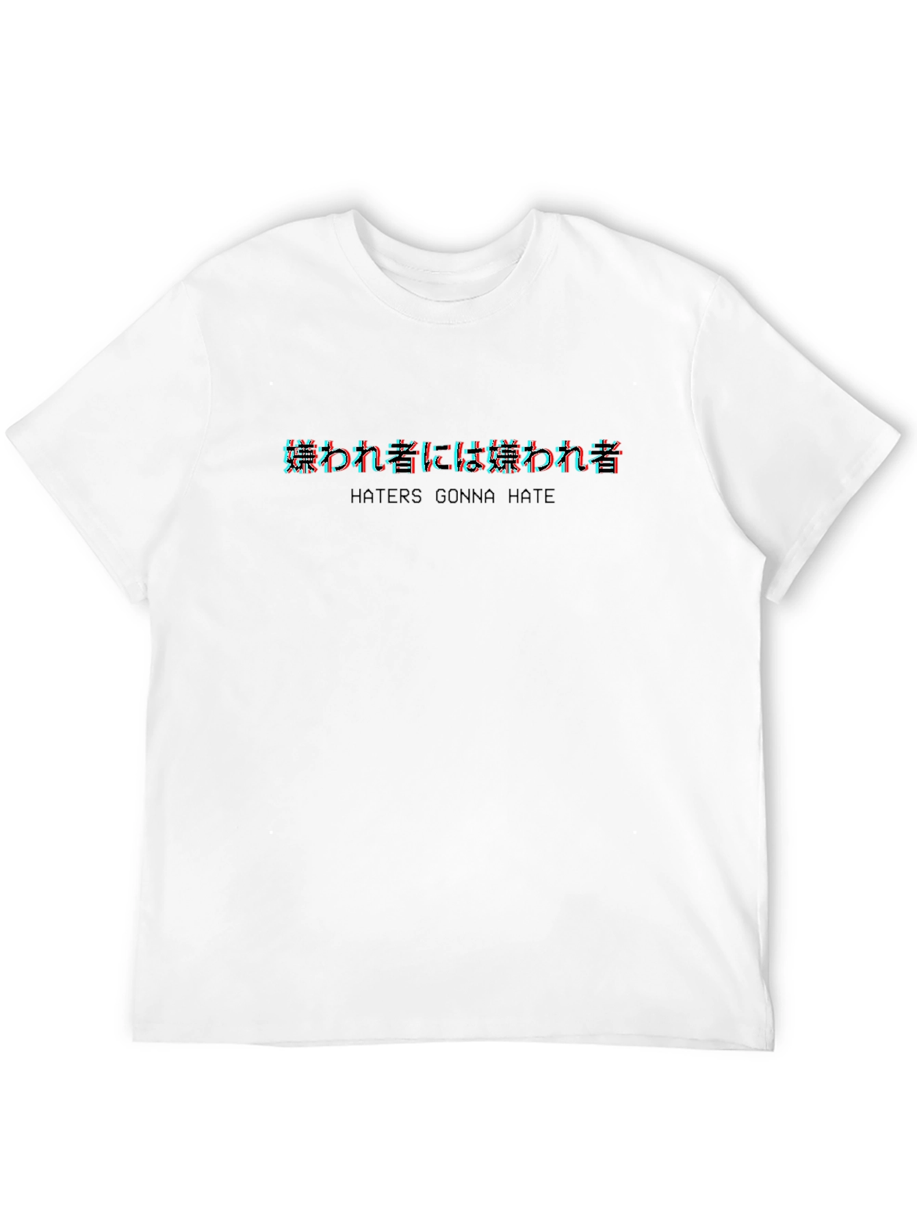 Camiseta Negra Haters Gonna Hate - Estilo Japonés