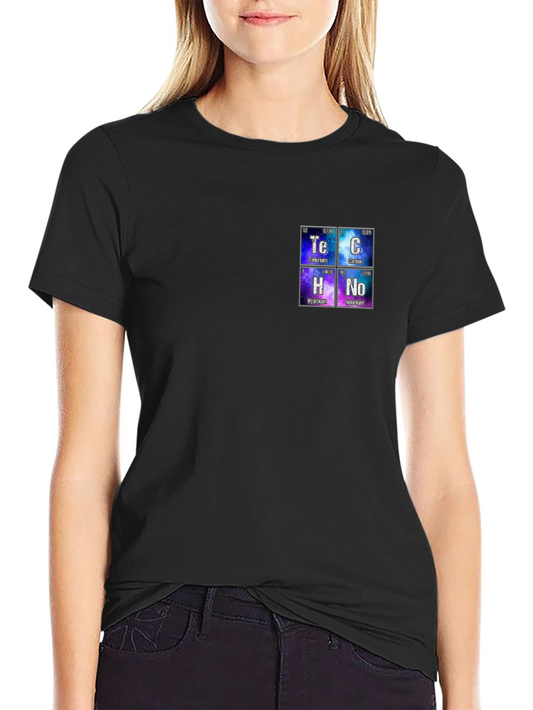 Camiseta Negra con Tabla Periódica Tech Química