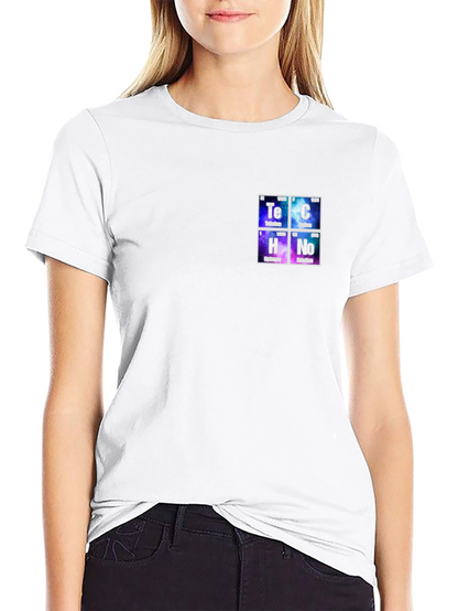 Camiseta Negra con Tabla Periódica Tech Química