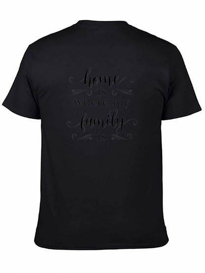 Camiseta Negra Home is Where My Family is