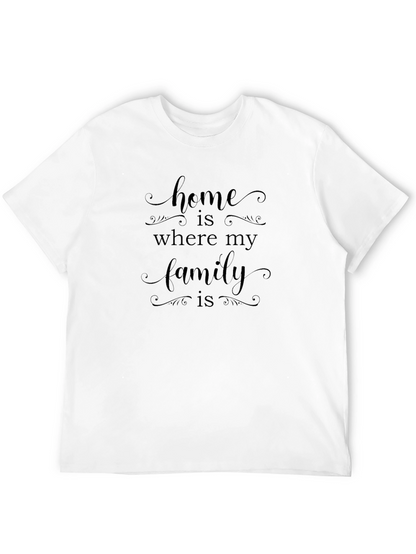 Camiseta Negra Home is Where My Family is