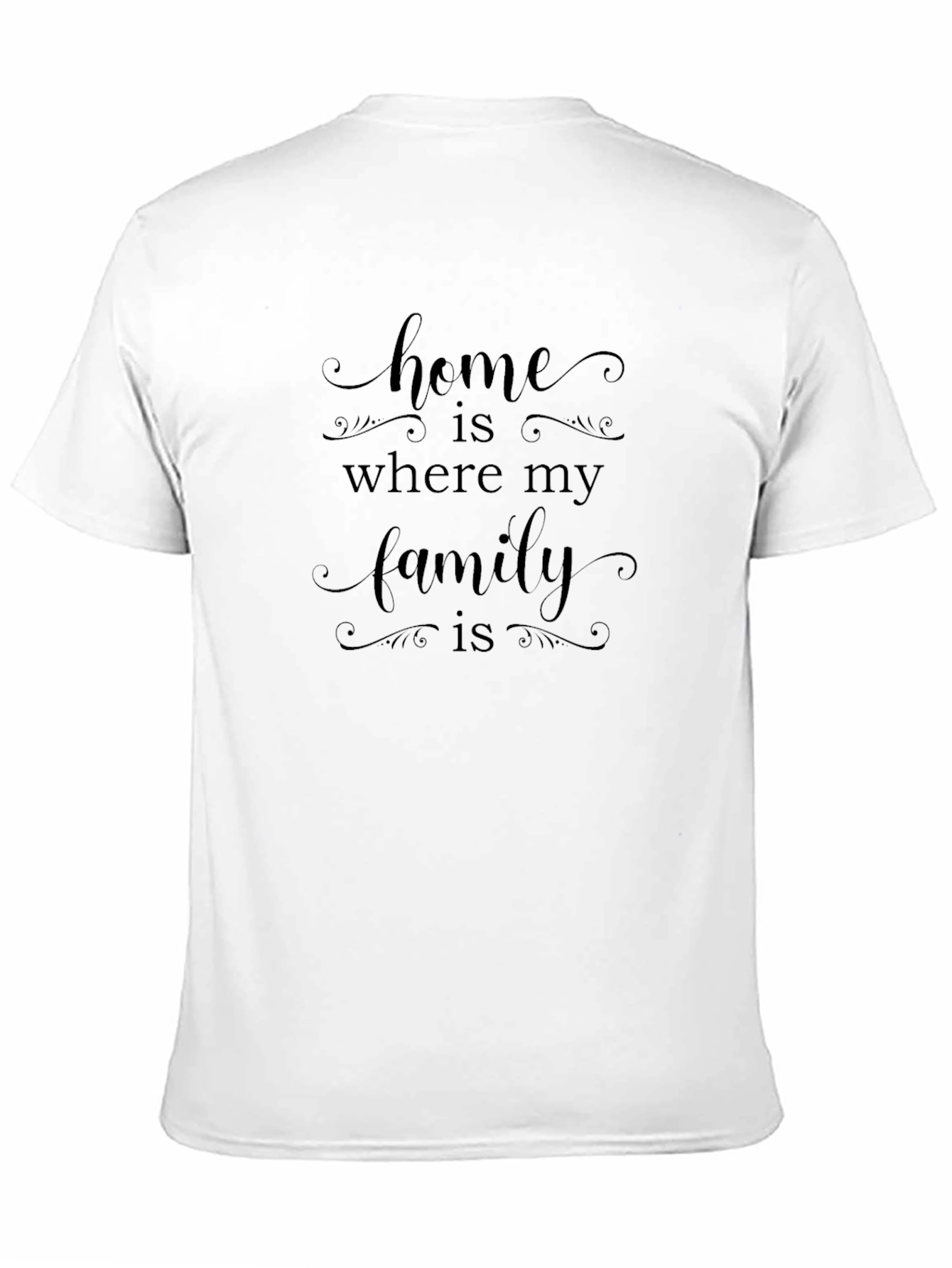 Camiseta Negra Home is Where My Family is