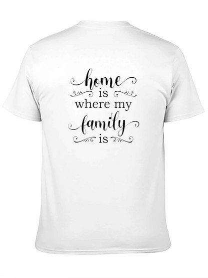 Camiseta Negra Home is Where My Family is