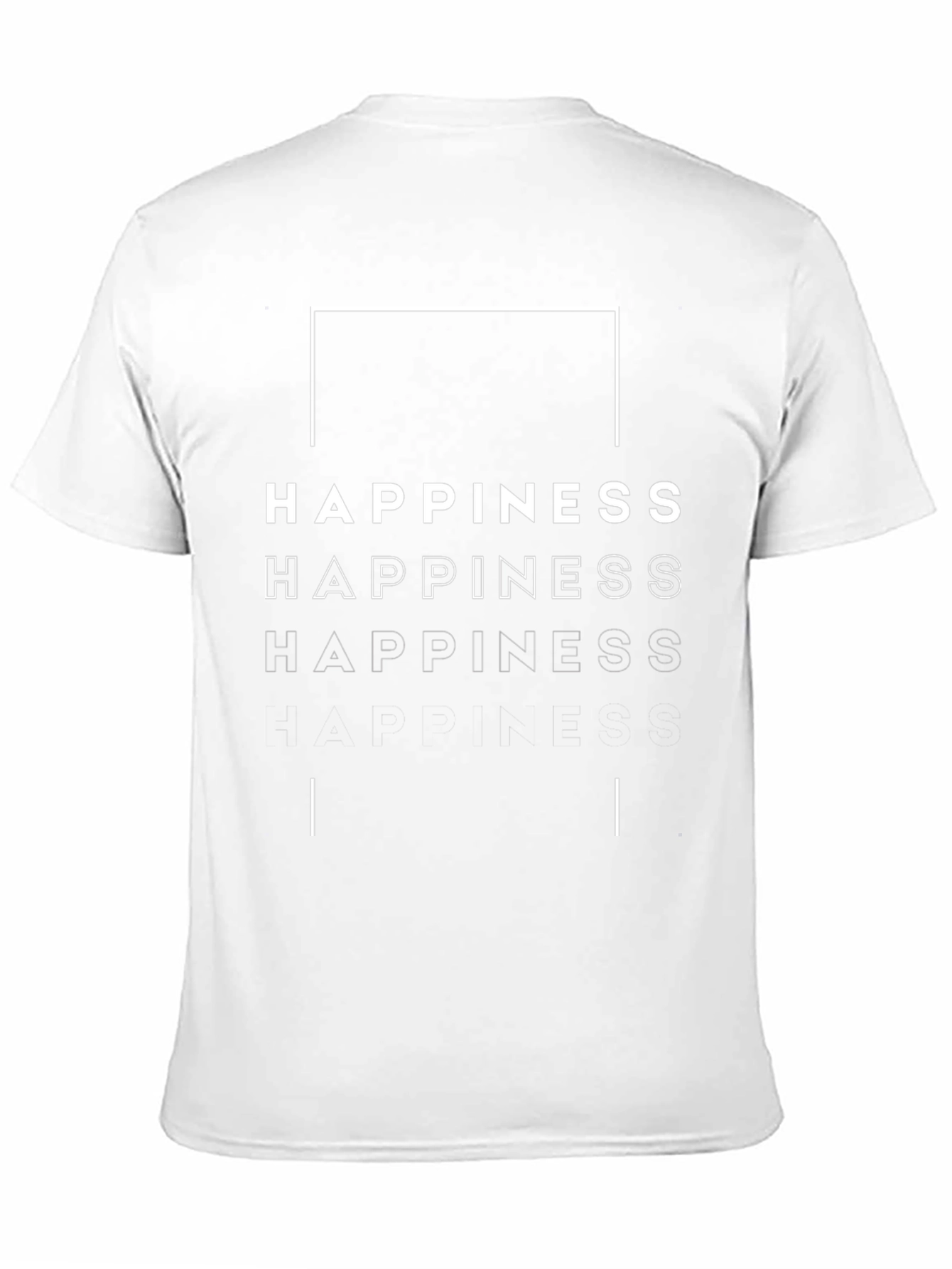 Camiseta Negra con Diseño de Felicidad
