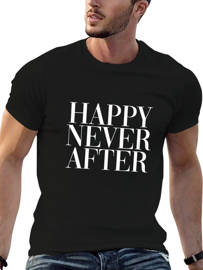 Camiseta Negra Hombre - Happy Never After