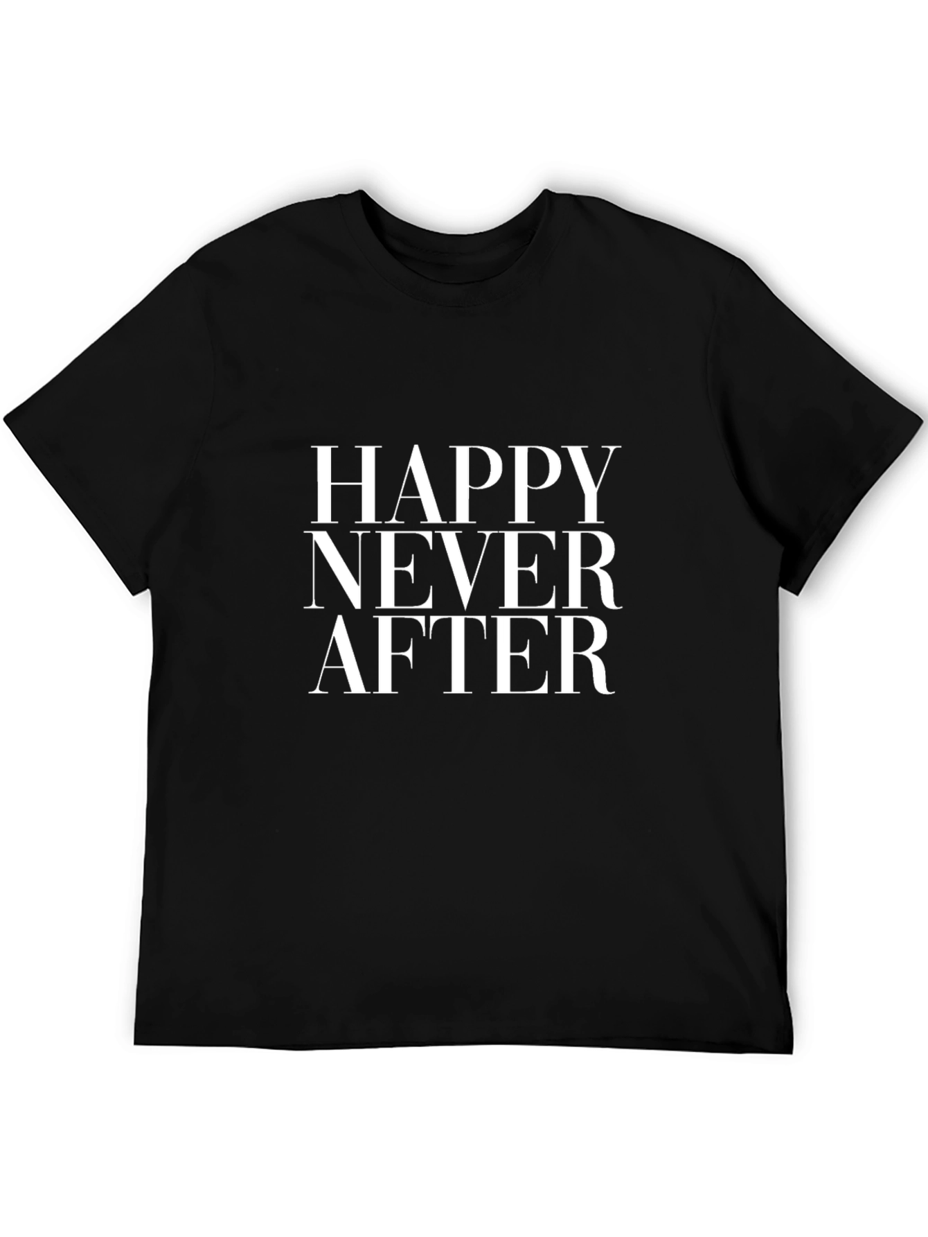 Camiseta Negra Hombre - Happy Never After