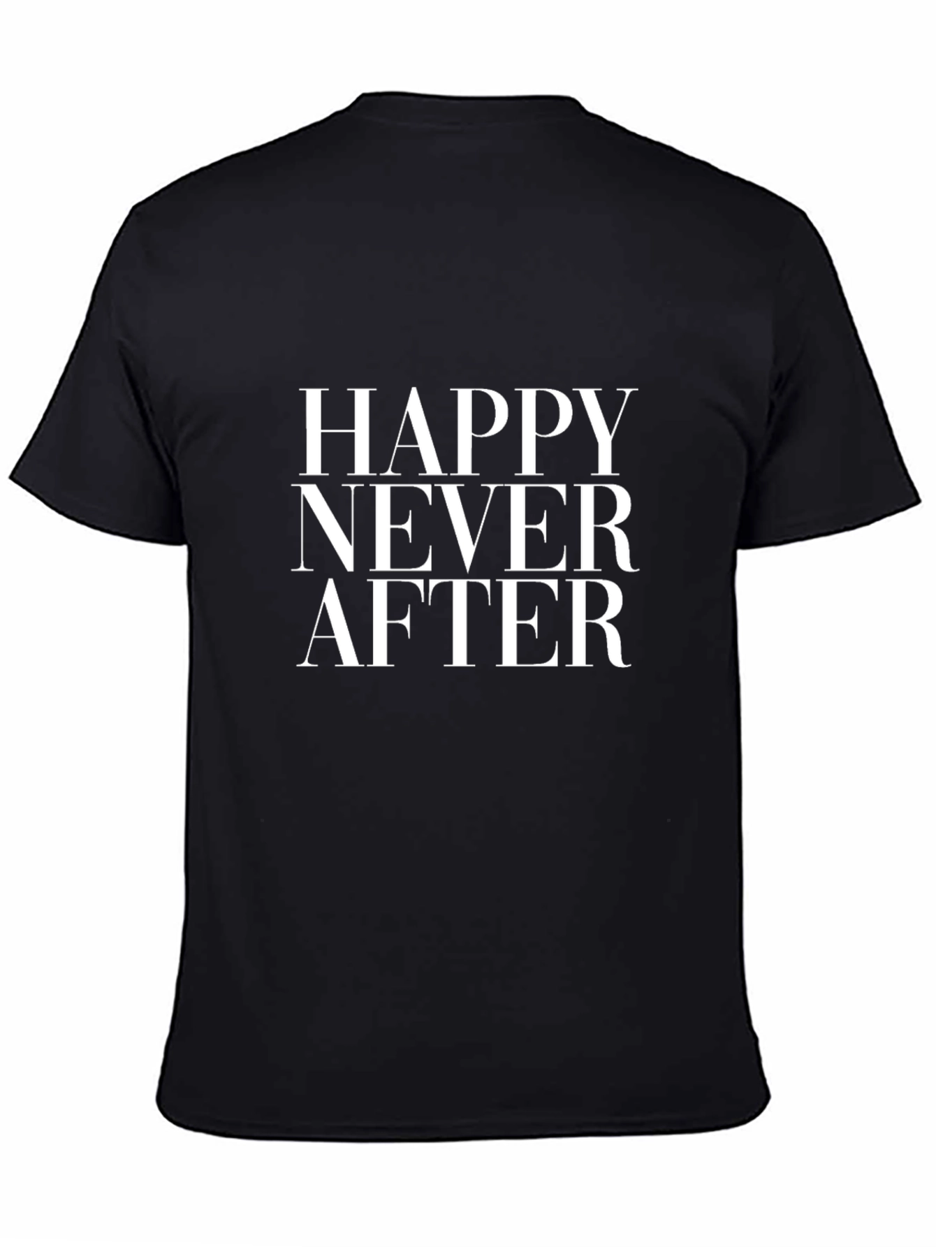 Camiseta Negra Hombre - Happy Never After