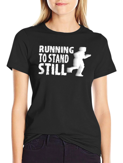Camiseta Negra: Correr Para Quedarse Quieto