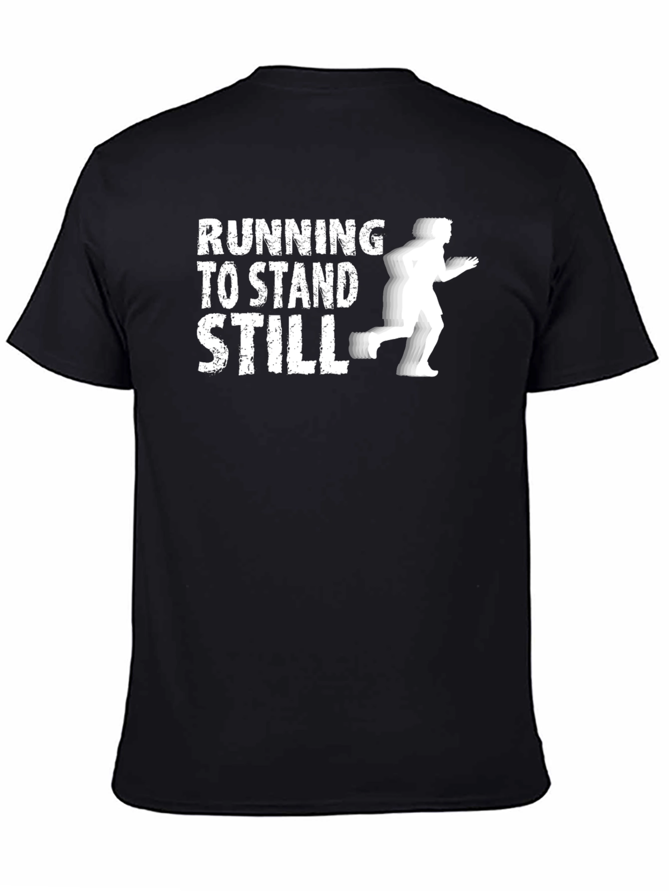 Camiseta Negra: Correr Para Quedarse Quieto