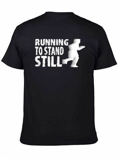 Camiseta Negra: Correr Para Quedarse Quieto