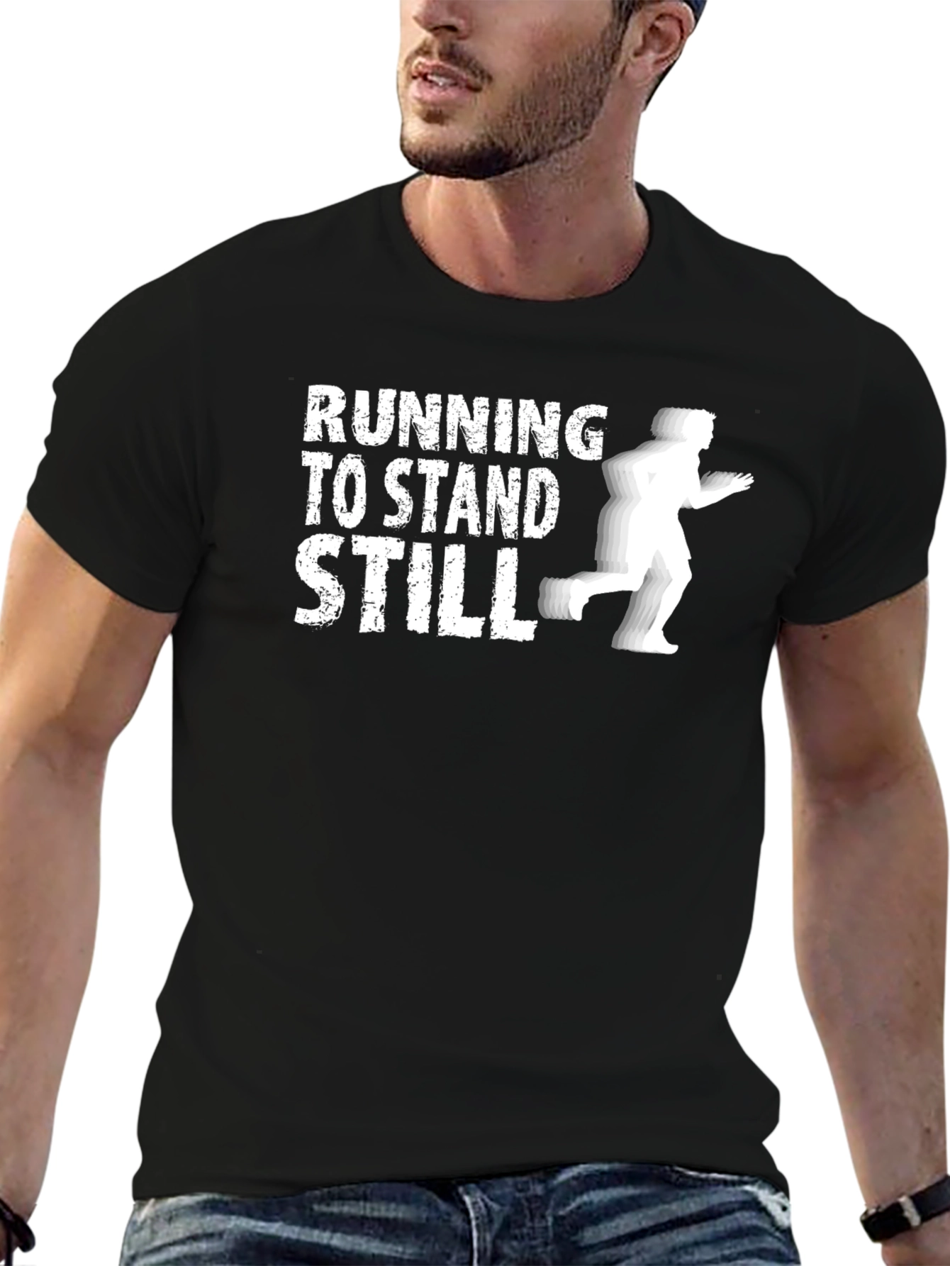 Camiseta Negra: Correr Para Quedarse Quieto
