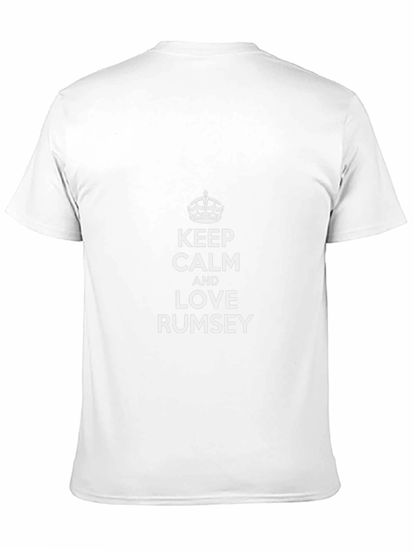 Camiseta Negra Keep Calm and Love Rumsey