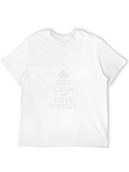 Camiseta Negra Keep Calm and Love Rumsey