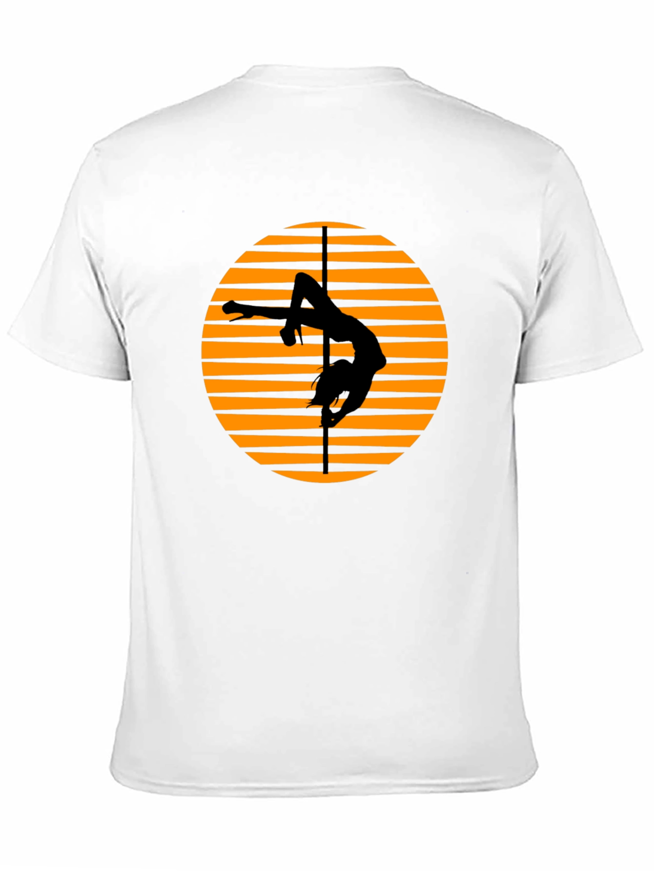 Camiseta Negra con Diseño de Pole Dance