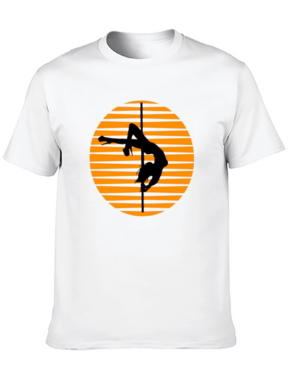 Camiseta Negra con Diseño de Pole Dance