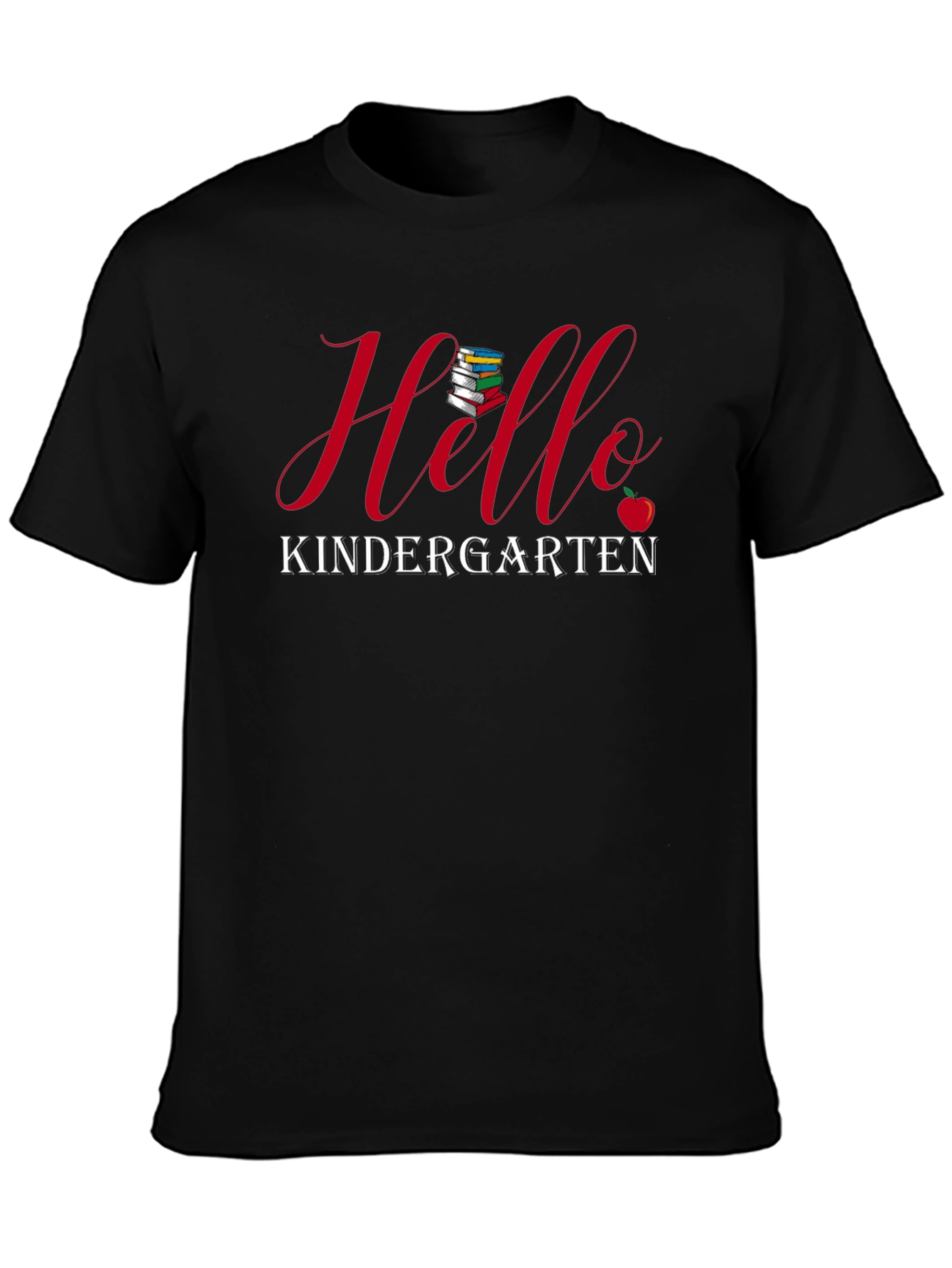 Camiseta Negra Hola Jardín de Niños