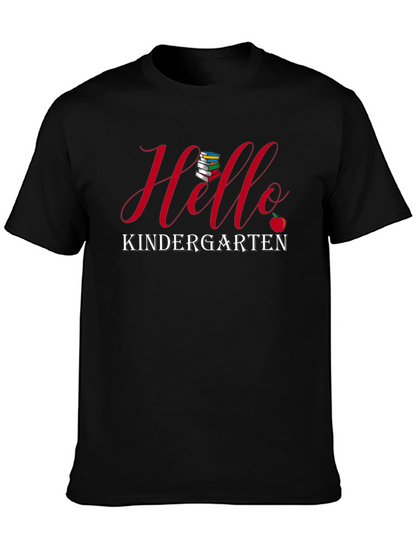 Camiseta Negra Hola Jardín de Niños