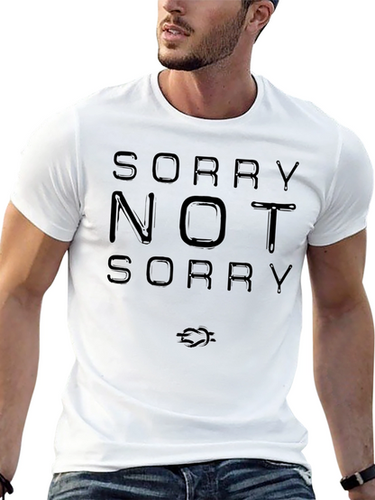 Camiseta Negra: Sorry Not Sorry