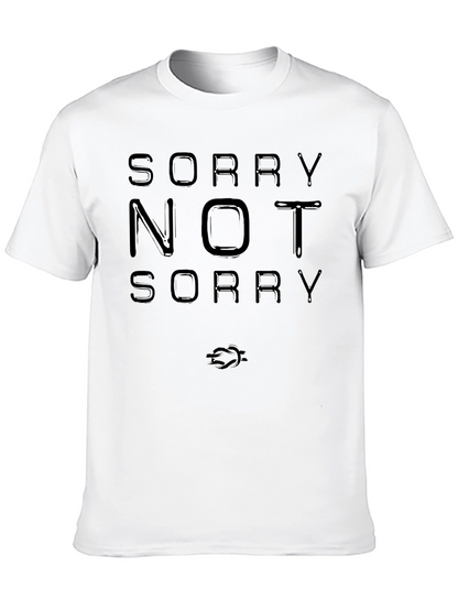 Camiseta Negra: Sorry Not Sorry