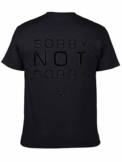 Camiseta Negra: Sorry Not Sorry