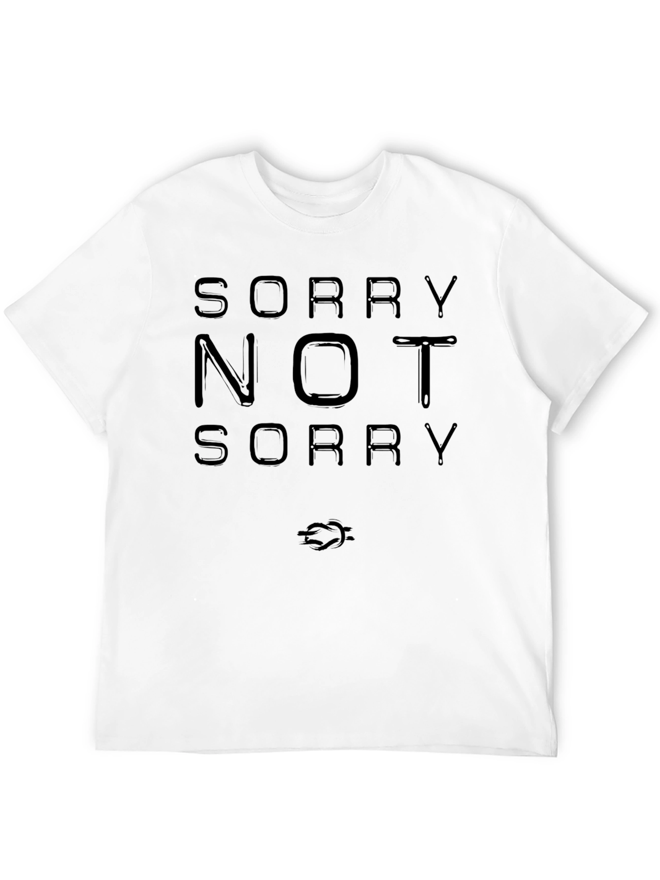 Camiseta Negra: Sorry Not Sorry