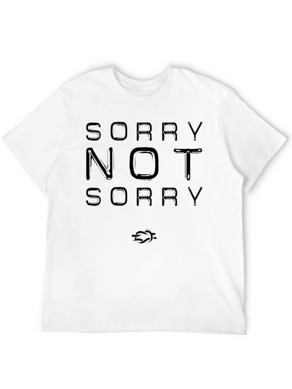 Camiseta Negra: Sorry Not Sorry