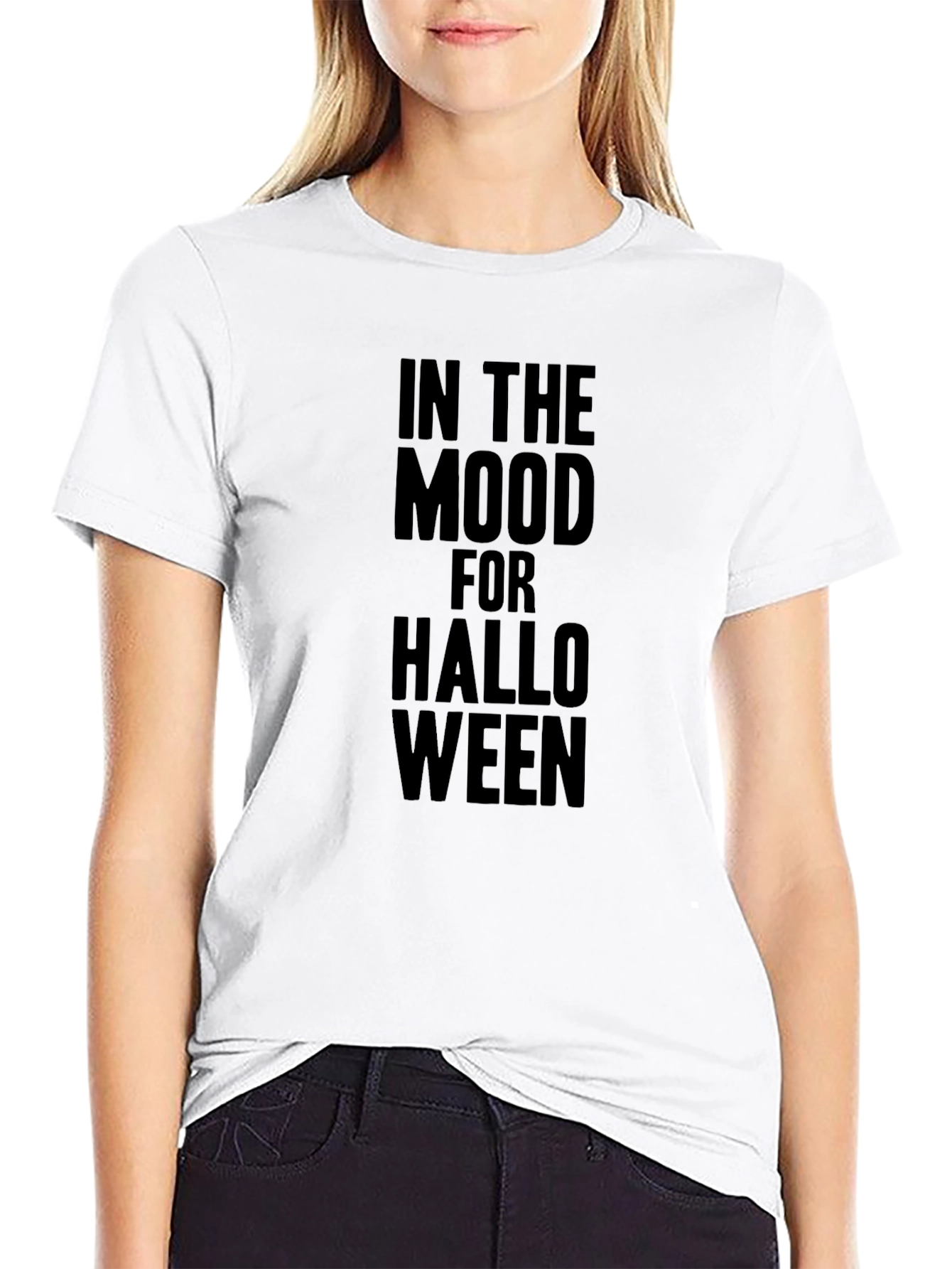 Camiseta Negra: En Modo Halloween