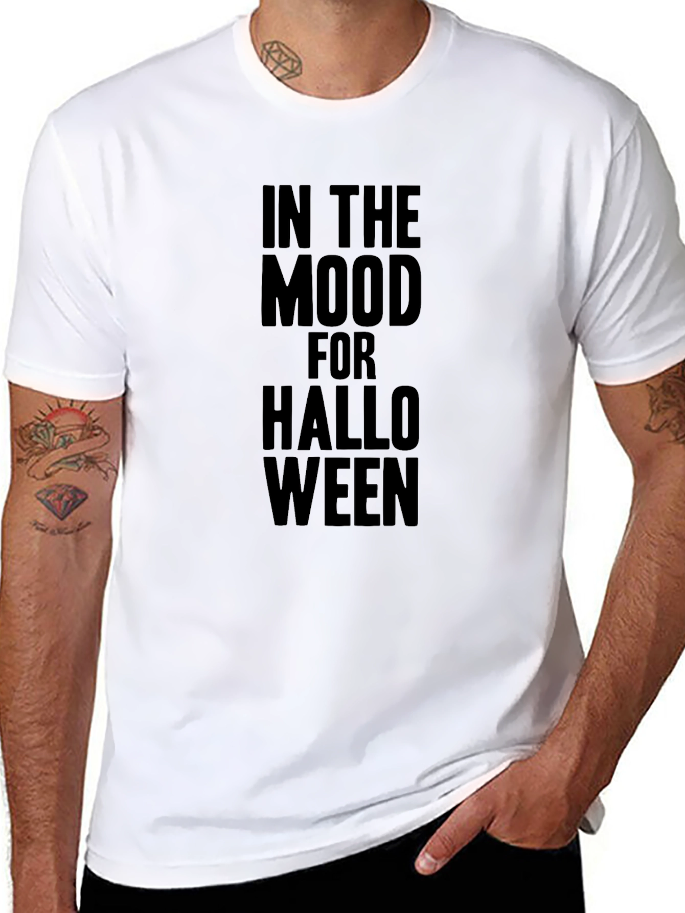 Camiseta Negra: En Modo Halloween