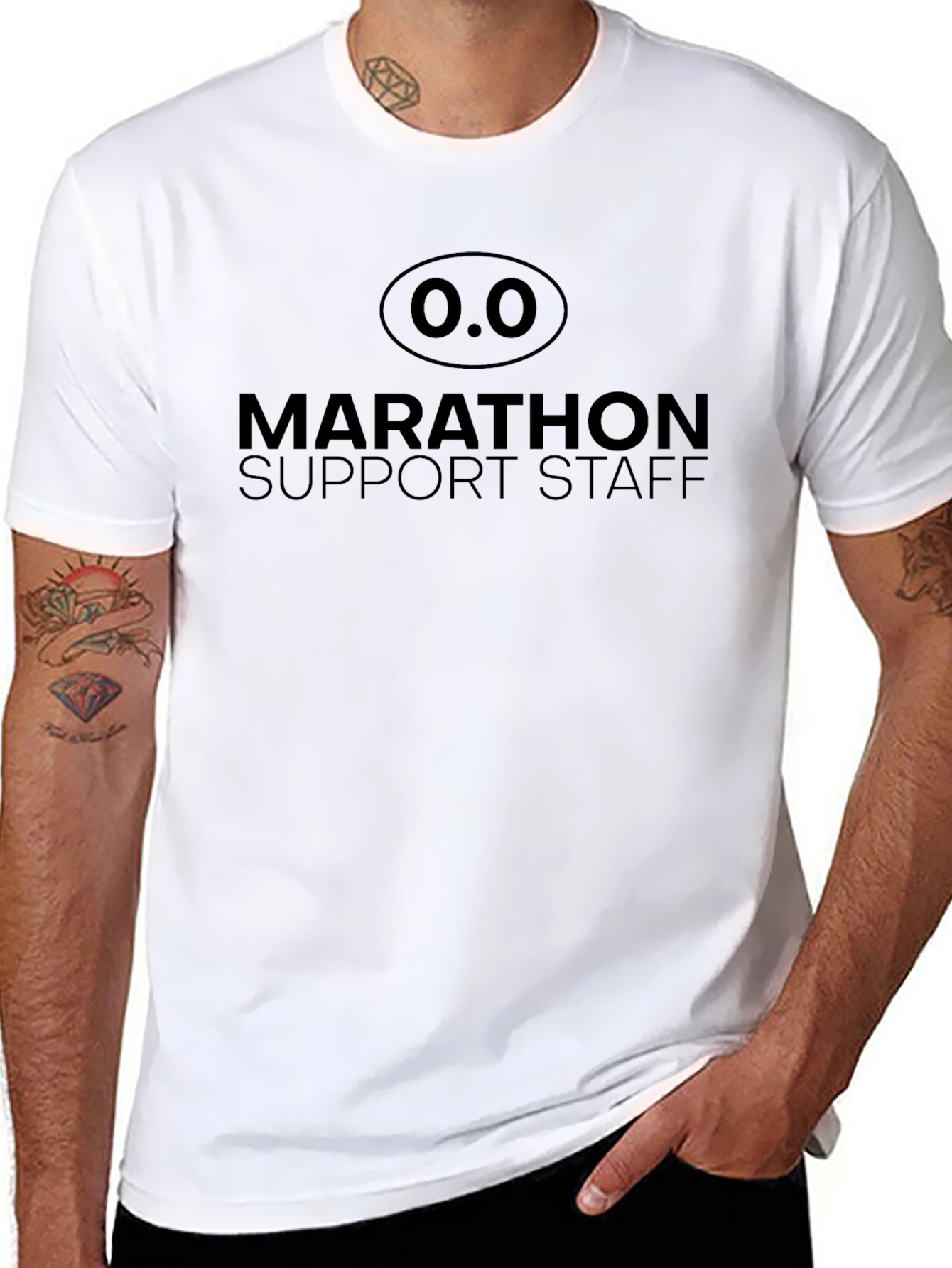 Camiseta Negra Apoyo Maratón - Personal