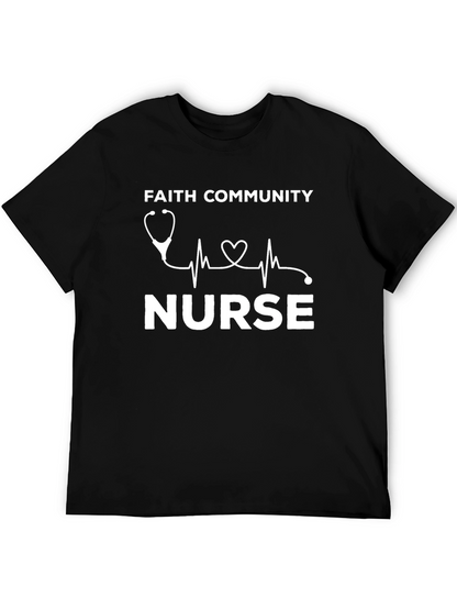 Camiseta Negra Faith Community Nurse