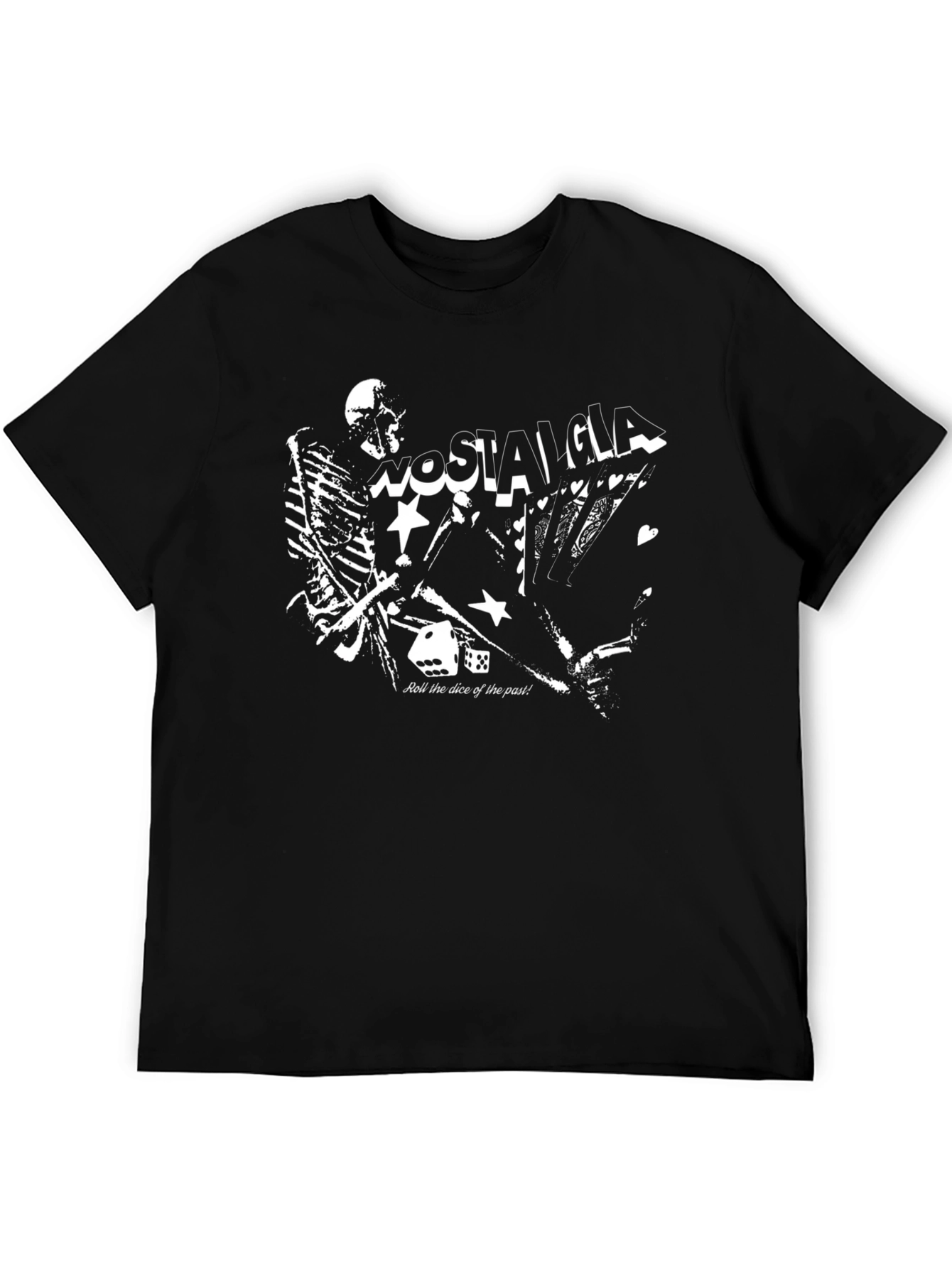 Camiseta Negra Nostalgia Skeletons
