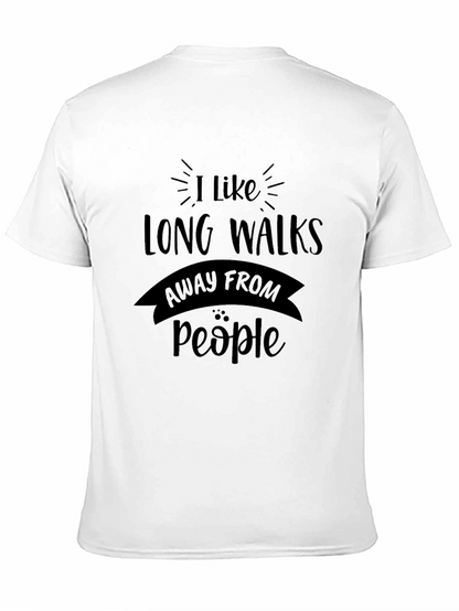 Camiseta Negra: Largos Paseos Lejos de la Gente